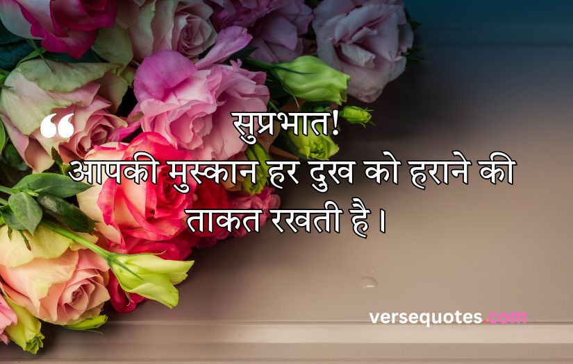 Smile Good Morning Quotes Inspirational in Hindi