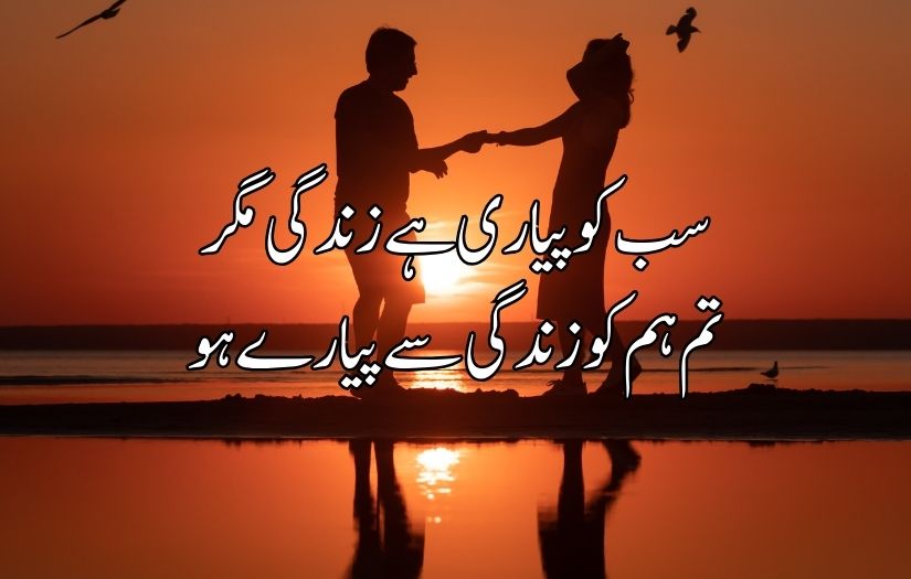 Urdu poetry in 2 lines