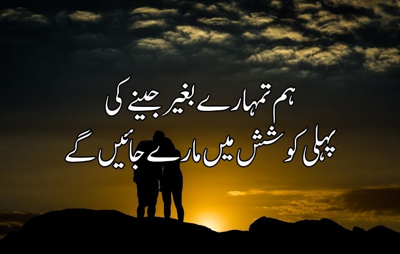 Urdu poetry in 2 lines