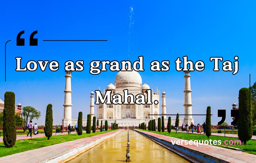 Taj Mahal Captions and Quotes