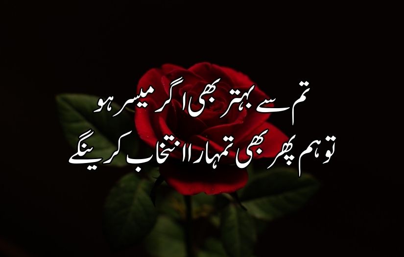 Urdu poetry in 2 lines