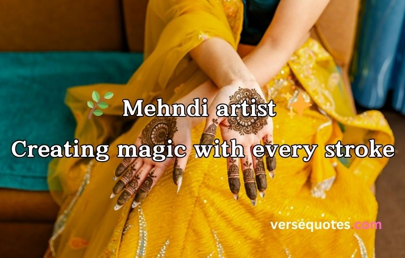 Mehndi Artist Bio For Instagram