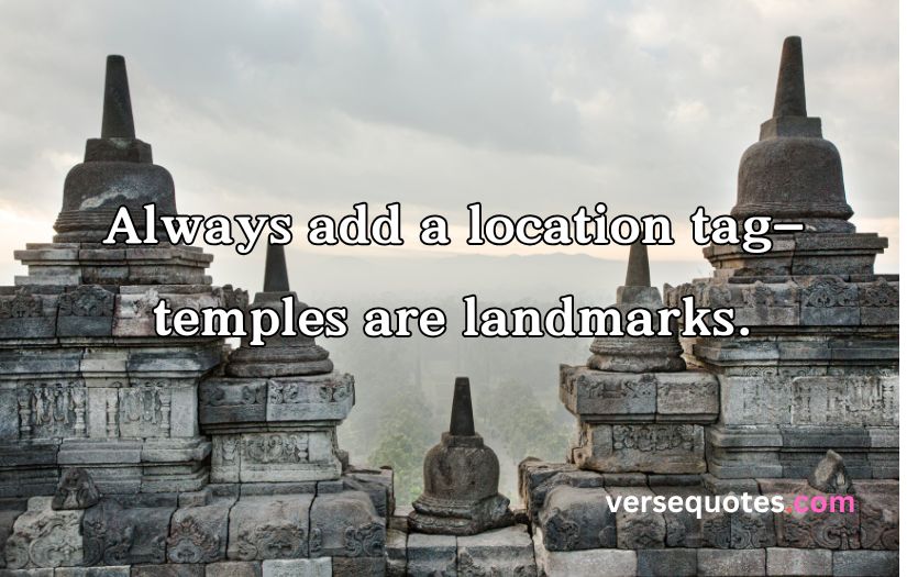 Temple Captions for Instagram