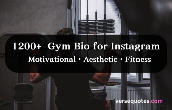 Gym Bio for Instagram