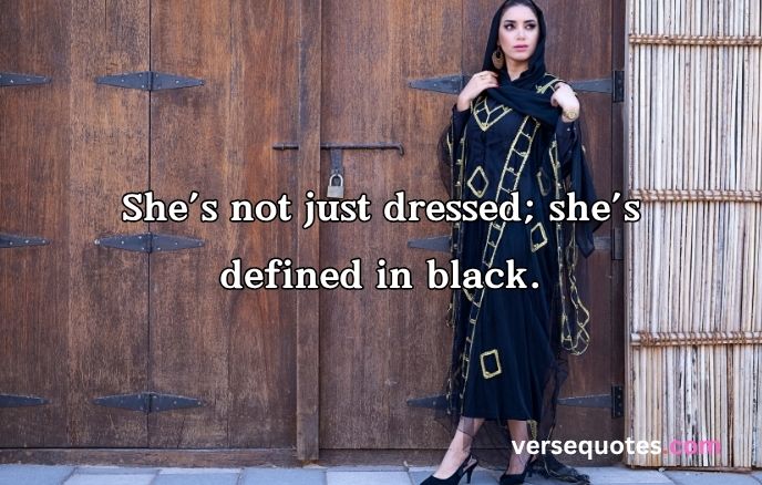 Black Dress Captions For Instagram