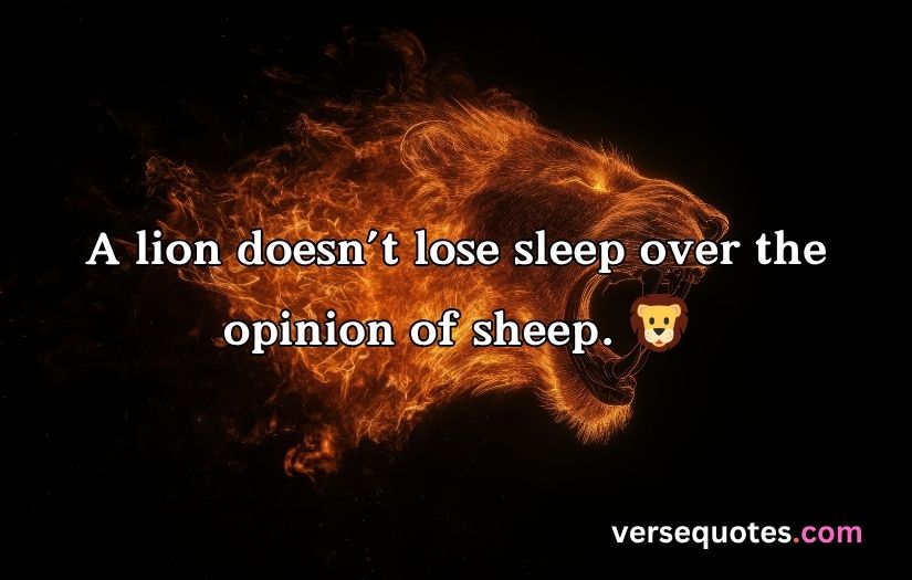 Attitude Powerful Lion Quotes