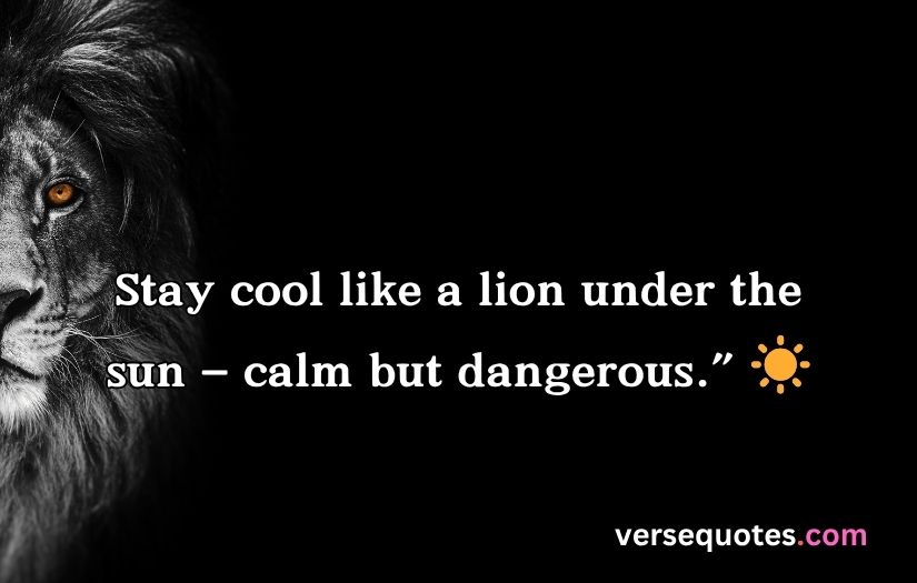 Attitude Powerful Lion Quotes