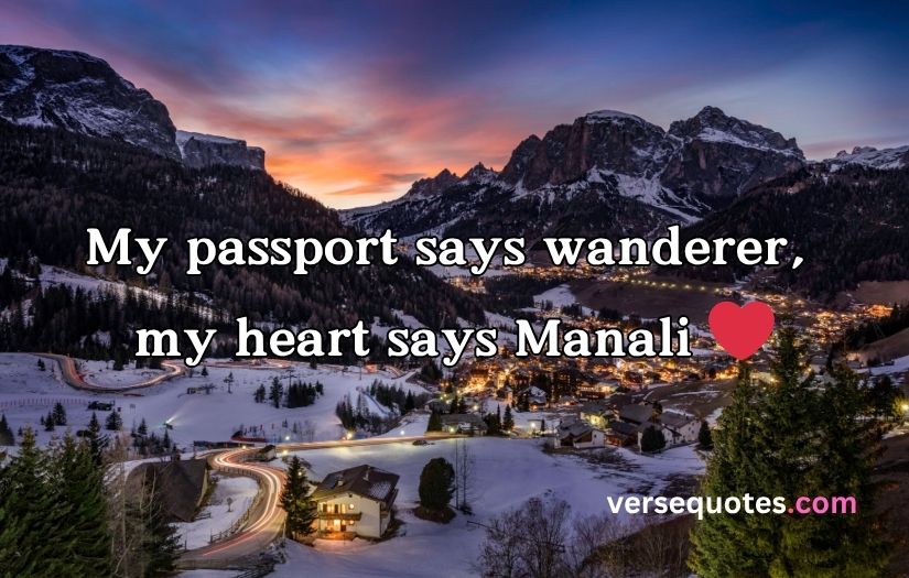 Manali Captions for Instagram