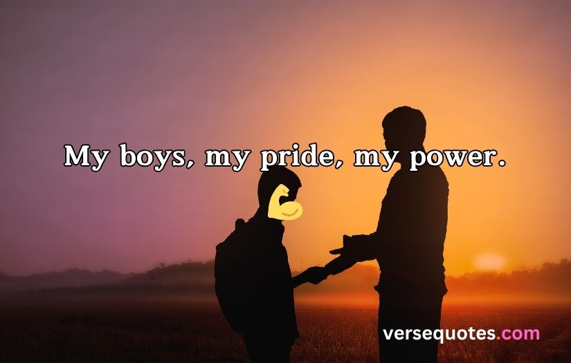 My Husband and Son Captions for Instagram