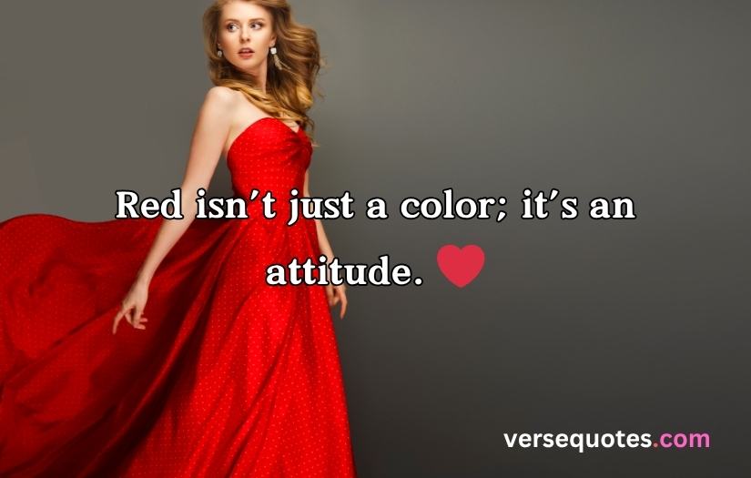 Red Dress Captions For Instagram