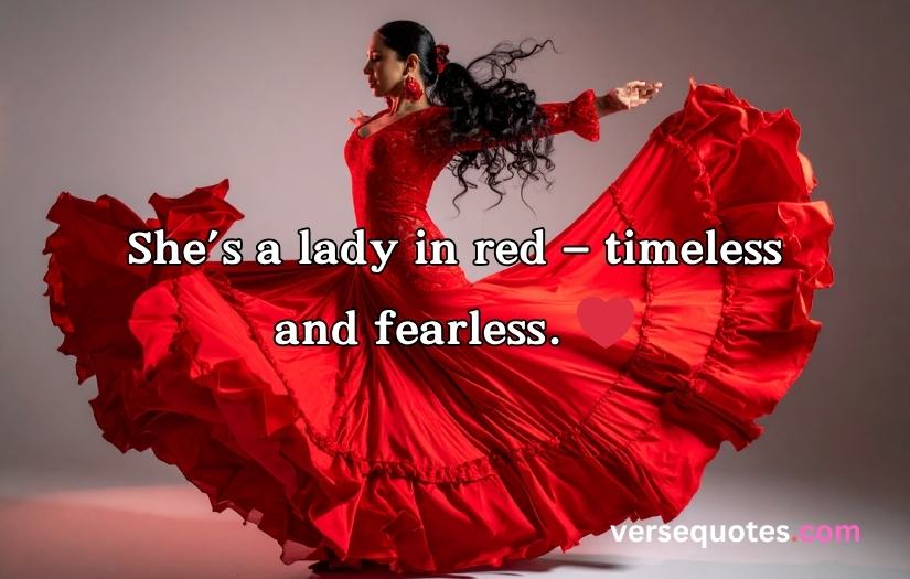 Red Dress Captions For Instagram