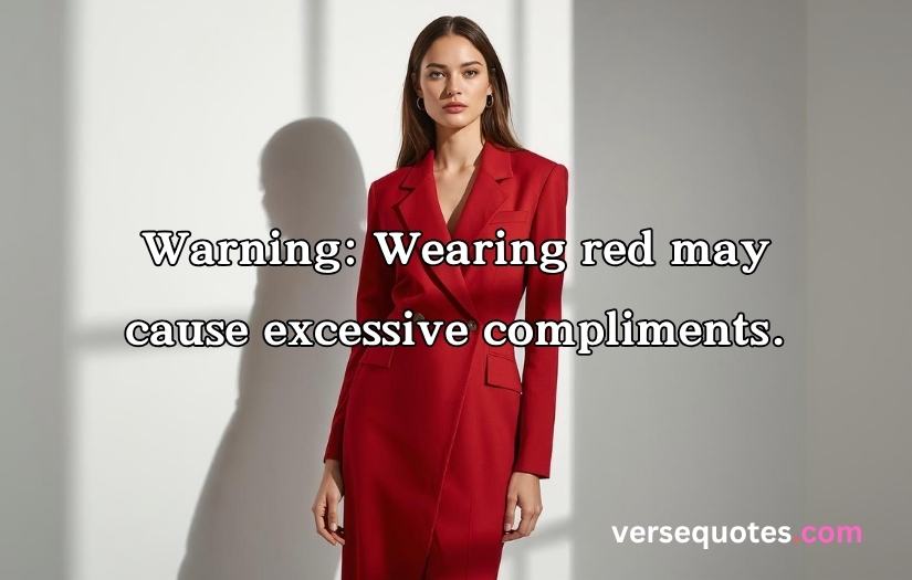Red Dress Captions For Instagram