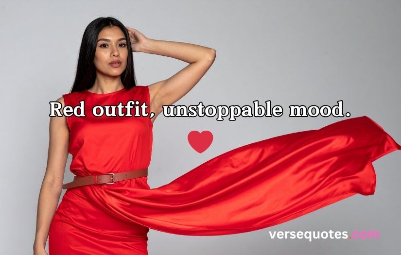 Red Dress Captions For Instagram
