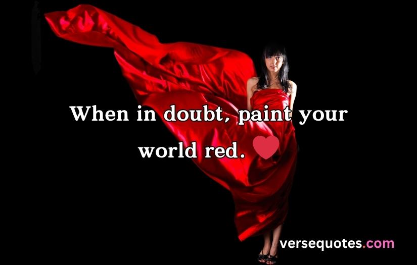 Red Dress Captions For Instagram