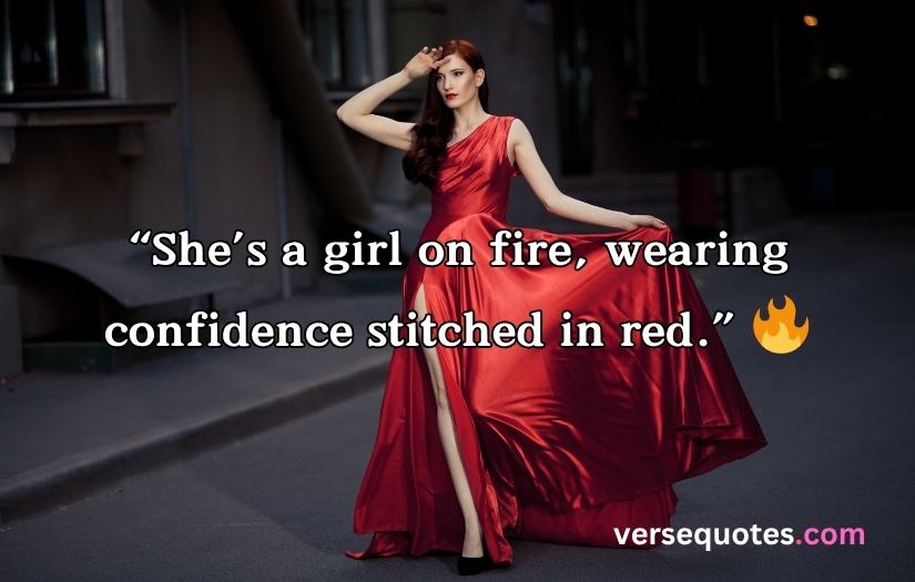 Red Dress Captions For Instagram